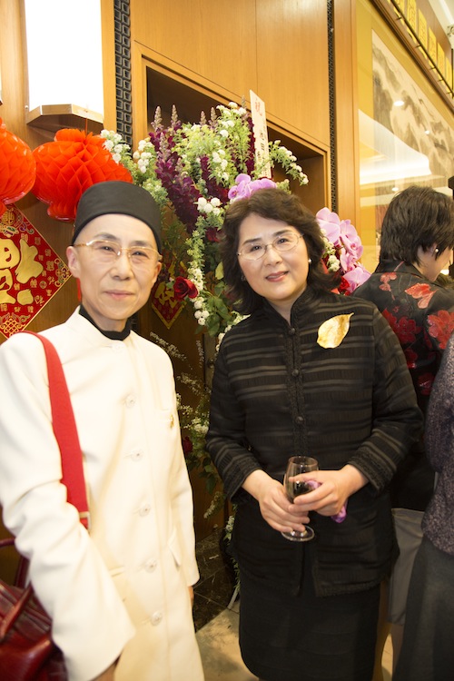 駐日大使夫人 汪婉 参事官 早島妙聴理事長